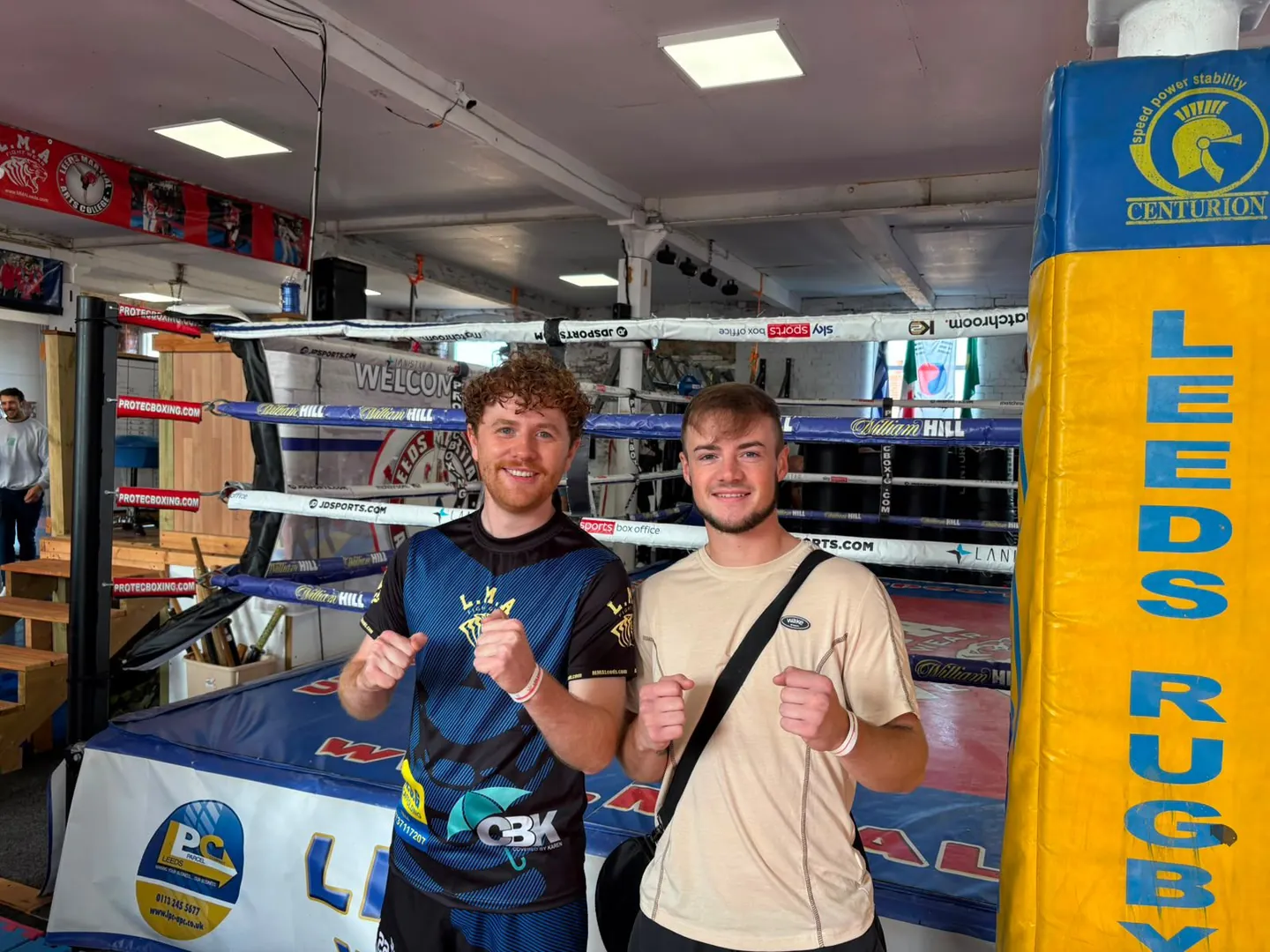 Interclub competitors by the ring